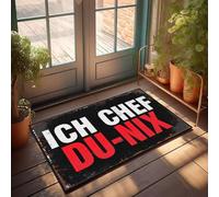 Tapis de porte rétro en mousse pour salle de bain | Je suis le chef, vous êtes… - Tapis de cuisine anti-fatigue et confortable en caoutchouc - Tapis de porte amusant pour l'entrée extérieure, sécha