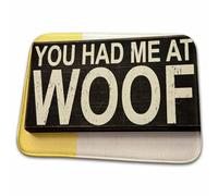 Tapis De Porte Tu M'As EU avec Ouaf Animaux Paillasson Extérieur Absorbant Lavable en Machine Tapis De Sol Antidérapant, pour Salle De Bain, Baignoire, Cuisine, 40x60cm