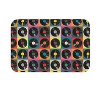Tapis De Porte Vinyl Record Welcome Tapis De Bain Lavable Paillasson D'Entrée Absorbant Paillasson pour Salon Baignoire Cuisine 40X60CM