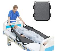 Tapis de positionnement de lit avec poignée renforcée, 114,3 x 91,4 cm, Feuille de Transfert imperméable multiusage, pour Tourner, soulever et Glisser, réutilisable, Lavable pour Patient alité,