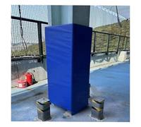 Tapis de poteau de basket-ball, base trapézoïdale pour cerceau extérieur, matériau PU, plaques de protection imperméables pour terrain de sport, design durable, haute résistance aux chocs