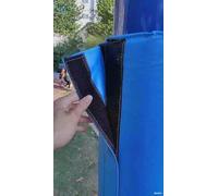 Tapis de poteau de basket-ball - Enveloppe de poteau d'extérieur toutes saisons pour la protection des joueurs, en mousse, s'adapte aux poteaux de 1,2 à 1,8 m de haut