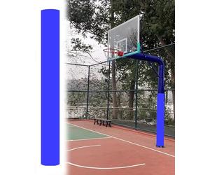 Tapis de poteau de basket-ball - Rembourrage de poteau de jeu pour plus de sécurité - Barrière contre les collisions par tous les temps - Enveloppe de soutien durable pour salle de sport et garage