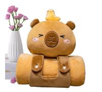 Tapis de pour l'école maternelle, couverture Capybara, en forme de capybara, tapis de couchage pour , écharpe confortable et polyvalente, jeté de lit pour fêtes d'anniversaire, réunions