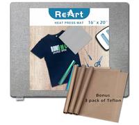 Tapis de presse à chaud 40,6 x 50,8 cm pour Easypress des deux côtés applicable - Tapis pour machines de presse à chaud et projets de transfert thermique et de repassage