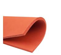 Tapis de presse à chaud en silicone rouge, Tampon de pressage en mousse silicone haute température rouge 250x300x(1-10) mm for plusieurs industries(250x300x5mm)