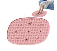 Tapis de pression des pieds - Tapis de réflexologie ergonomique avec structure florale - Repose-pieds rond antidérapant extra large pour la relaxation musculaire pour les sportifs et les personnes