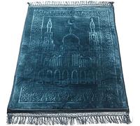 Tapis De Prière Bleu pour Musulman - 120x80 cm