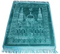 Tapis De Prière Bleu Turquoise pour Musulman - 120x80 cm
