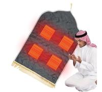 Tapis De Prière Chauffant | Coussin de Sol à Température Réglable,Tapis Chauffant Électrique Pour Les Prières,Pour Yoga Méditation Jardin Siège Auto Canapé Tente Seniors Adultes Hommes Femmes