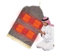 Tapis de Prière Chauffant - Protection Pour Les Genoux Et Le Front,Natte De Prière Chauffante Électrique,Pour Yoga Méditation Jardin Siège Auto Canapé Tente Seniors Adultes Hommes Femmes
