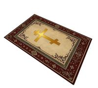 Tapis de prière élégant dans la Boucle, 1 pièce, Noir et Or, for Salle de Bain, décoration de Chambre à Coucher et de Salon(4,120X160CM)