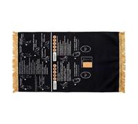 Tapis de prière guidé anglais-arabe, de prières pédagogiques étape par étape pour nouveaux musulmans, tapis de voyage léger pour les voyageurs et les étudiants, guide de prière spirituelle e