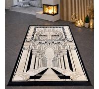 Tapis de prière moderne avec architecture de mosquée