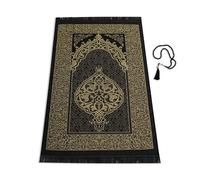 Tapis de prière musulman traditionnel, épais et rembourré, 99 perles de prière et chapeau inclus, pour hommes, femmes et enfants, sac de voyage
