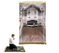 Tapis de prière musulmane rembourré avec pois antidérapants - 70 x 110 cm - En flanelle douce - Pour salah quotidien et méditation (couleur 8)