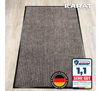 Tapis de propreté Dura Tapis de sol avec envers antidérapant Beige 90 x 120 cm