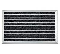 Astra Tapis de propreté - paillasson en Aluminium - paillasson de Porte - Tapis de propreté résistant aux intempéries - extrêmement résistant - 45 x 75 cm - Anthracite - Hauteur 1,3 cm