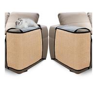 Tapis de protection anti-rayures en sisal naturel pour canapé, chaise, convient pour les côtés gauche et droit des meubles, facile à installer