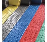 Tapis de Protection antidérapant for Garage et Bureau, adapté aux sols durs, Rouleau de revêtement de Sol en PVC for Garage et Dessous de Voiture(Black,1x5m/3.2x16.4ft)