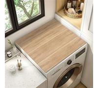 Tapis De Protection AntidéRapant Pour Lave-Linge Et SèChe-Linge,Aspect Bois Housse Anti-PoussièRe Pour Machine à Laver,Super Absorbant,SéChage Rapide,DéCoupable Lavable Cover Mat (Color 3,60 x50 cm)