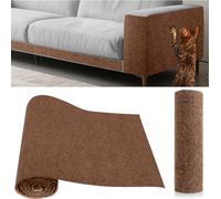 Tapis de protection autocollant pour meubles contre les griffes de chat - Tapis griffoir découpable - Tapis d'escalade - Marron - 40,1 x 200 cm