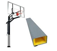 Tapis de protection carré robuste pour poteaux de basket-ball pour garage et sous-sol - Solution de sécurité rembourrée pour terrains de basket-ball