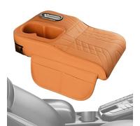 Tapis de Protection Console Centre - Organisateur Armure en Cuir Armature | Support Coupe Multi-Fonction avec Poches latérales, Tapis de Console Auto pour SUV Truck Berline, Minivan Commuting and