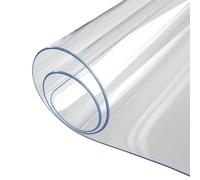 Tapis De Protection De Bureau - 23,62 Pouces PVC Étanche | Nappe Transparente Mate - Résistant Aux Rayures, Protection Pour Cuisine, Salle À Manger, Espace De Travail, Élégante