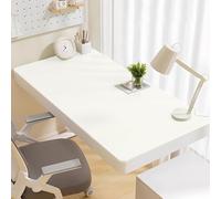 Tapis De Protection De Bureau 5 Couleurs, Tapis D'écriture Imperméable Épaisseur 3.5mm, Antidérapant Et Ne Bouge Pas, Résistance Aux Hautes Températures, Tapis De Clavier Et Souris(White,40x80cm)