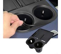 Tapis de protection de chargement sans fil avec porte-gobelet pour XPeng pour modèles G6 EV fabriqués entre 2025 et 2027 (noir)