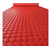Tapis de protection de sol antidérapant en PVC Motif plaque diamant pour garage, atelier, maison, salle de gym. Longueurs personnalisables : 0,6 m à 1,8 m de large, rouleau de sol durable