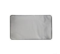 Tapis de protection de sol imperméable pour barbecue - 127 x 99 cm - Résistant à l'huile - Pour pelouse, terrasse, béton - Gris - 165,1 cm