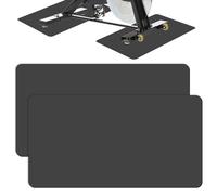 Tapis de Protection de Sol, Lot de 2 Tapis de vélo, Tapis D'entraînement 60 * 30cm, Tapis de Protection Antidérapant, Tapis de Sol pour sous Vélo Stationnaire, Spin Bike, Appareils de Fitness