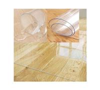 Tapis de protection de sol rectangulaire en PVC transparent personnalisable, imperméable, facile à nettoyer, pour chaises de bureau et bureaux, antidérapant, grande taille, 140 x 350 cm