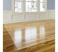 Tapis de protection de table transparent de 1,5 mm d'épaisseur, tapis antidérapant robuste pour sols en bois dur et bureaux en verre, facile à nettoyer, tapis rectangulaire de 80 x 120 cm