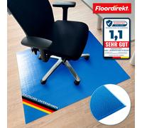 Tapis de protection du sol avec bord biseauté en différentes couleurs Bleu Kleopatra 90 x 120 cm