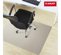 Tapis de protection du sol pour sol dur Tapis de couleur pour chaise de bureau Argenté Métallisé 90x120 cm