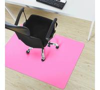 Tapis de protection du sol pour sol dur Tapis de couleur pour chaise de bureau Rose 90x120 cm