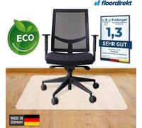 Tapis de protection du sol pour sols durs en polypropylène 90 x 90 cm rectangulaire semi-transparent