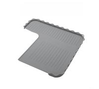 Tapis de protection en silicone imperméable pour machine à expresso, gris antidérapant, compatible avec la machine à café NJ ES601, pour un nettoyage facile, protection contre la poussière, 30 x 33 cm