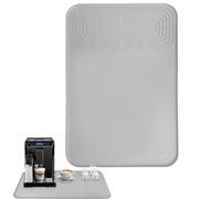Tapis de protection en silicone pour station de café, avec bords surélevés sous la cafetière, 60 x 40 cm - pour comptoir, machine à glace, assiette, bol, table et tasse