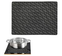 Tapis de protection en silicone pour table de cuisson à induction - Base antidérapante - Absorbe le bruit - Protège les plans de travail contre les rayures et les déversements