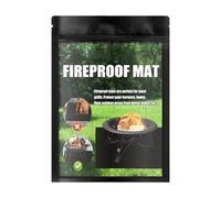 Tapis de protection extra large ignifuge pour barbecue - Étanche - Double face - Tapis de barbecue surdimensionné