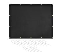 Tapis de protection ignifuge derrière le gril, 91,4 x 121,9 cm ou 91,4 x 182,9 cm, facile à installer, protection de terrasse, clôture, balustrade pour barbecue, fête, randonnée, trekking - 91,5 x 122