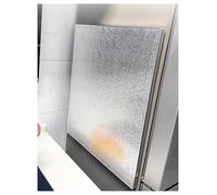 Tapis de protection ignifuge for cuisinière à gaz et électrique - Protection anti-éclaboussures et barrière thermique universelle(Magnetic type,60x60cm)