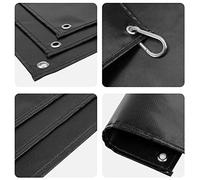 Tapis de Protection Ignifuge pour Barbecue, résistant aux Hautes températures et imperméable, pour cuisinière à gaz, poêle à Bois, Barbecue, matériau en Fibre de Verre (L)