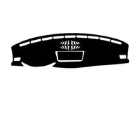 Tapis De Protection Intérieur De Tableau De Bord En Cuir Et Fibre De Carbone Pour Teramont Pour Atlas 2017-2020 D'accessoires De Voiture(Black Brown,With Horn)