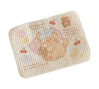 Tapis de protection menstruel doux pour femme avec motif dessin animé - Protection sûre pendant la nuit - Absorbant la nuit