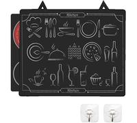 Tapis de Protection Plaque Induction 62x53 cm, Couvre Plaque de Cuisson Figure, Caoutchouc Grand Tapis résistant FEUILLE DE CUISSON